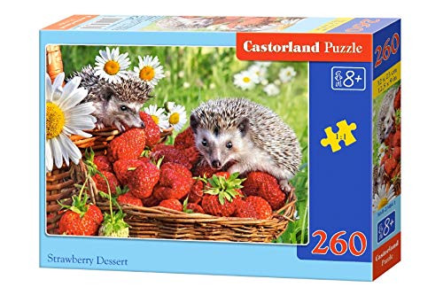 Castorland Puzzle 260 Pieces, Strawberry Dessert - В-27484
