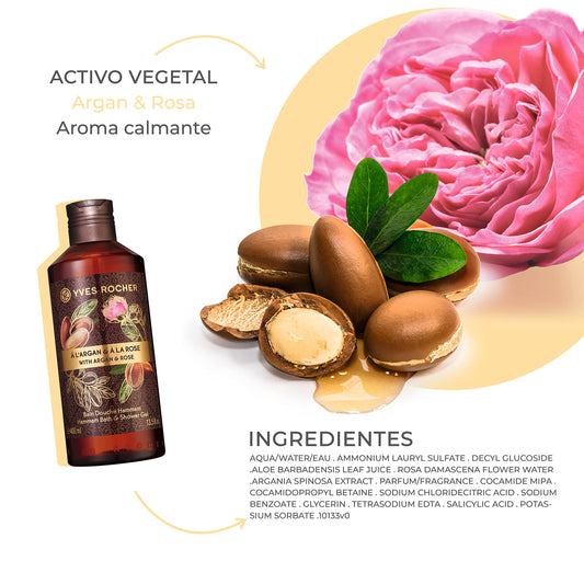 Yves Rocher Argan Rose Hammam Bath and Shower Gel (13.5 fl.oz.)