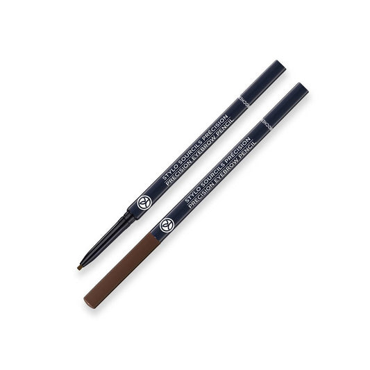 Yves Rocher Ultra Longwearing Eyebrow Pencil, 04 BRUN - Precise Definition, Long-Lasting, Smudge-Proof, Natural Finish, Easy Application, Brow Makeup, Daily Use, Accurate Shape, Hair-Like Strokes