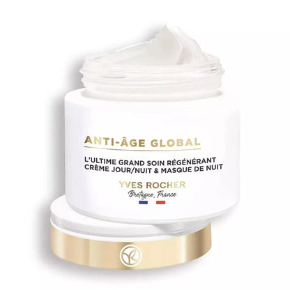Yves Rocher Anti-Age Global Face Care Cream Moisturising Mask Women Day Care - 75 ml./2.5 fl.oz.
