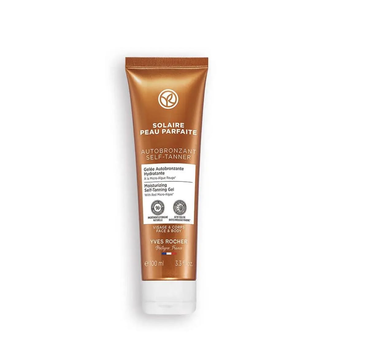 Yves Rocher Solaire Self-tanning Moisturizing Milk for Face and Body Long Lasting Women 100 ml. / 3.3 fl.oz.