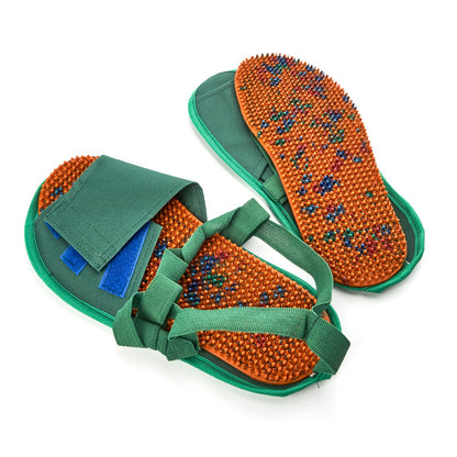 LYAPKO Acupuncture Shoe Insoles Foot Therapy Massager 2088 Needles 5 Ag - size US W15.5 M14 / EU 48. Premium Reflexology Unique Patented Acupressure Massage Tool