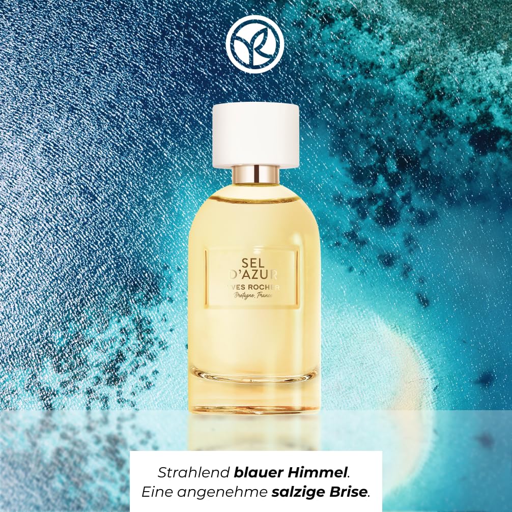 Yves Rocher Sel d'Azur Eau de Parfum, Women’s Citrusy Scent Reminiscent of Blue Skies and the Sea, 1.01 fl. oz