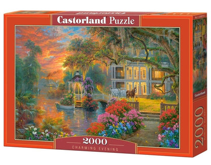 Castorland Magic Evening Jigsaw Puzzle - C-200887, 2000 Pieces - Enchanting Nighttime Scenery