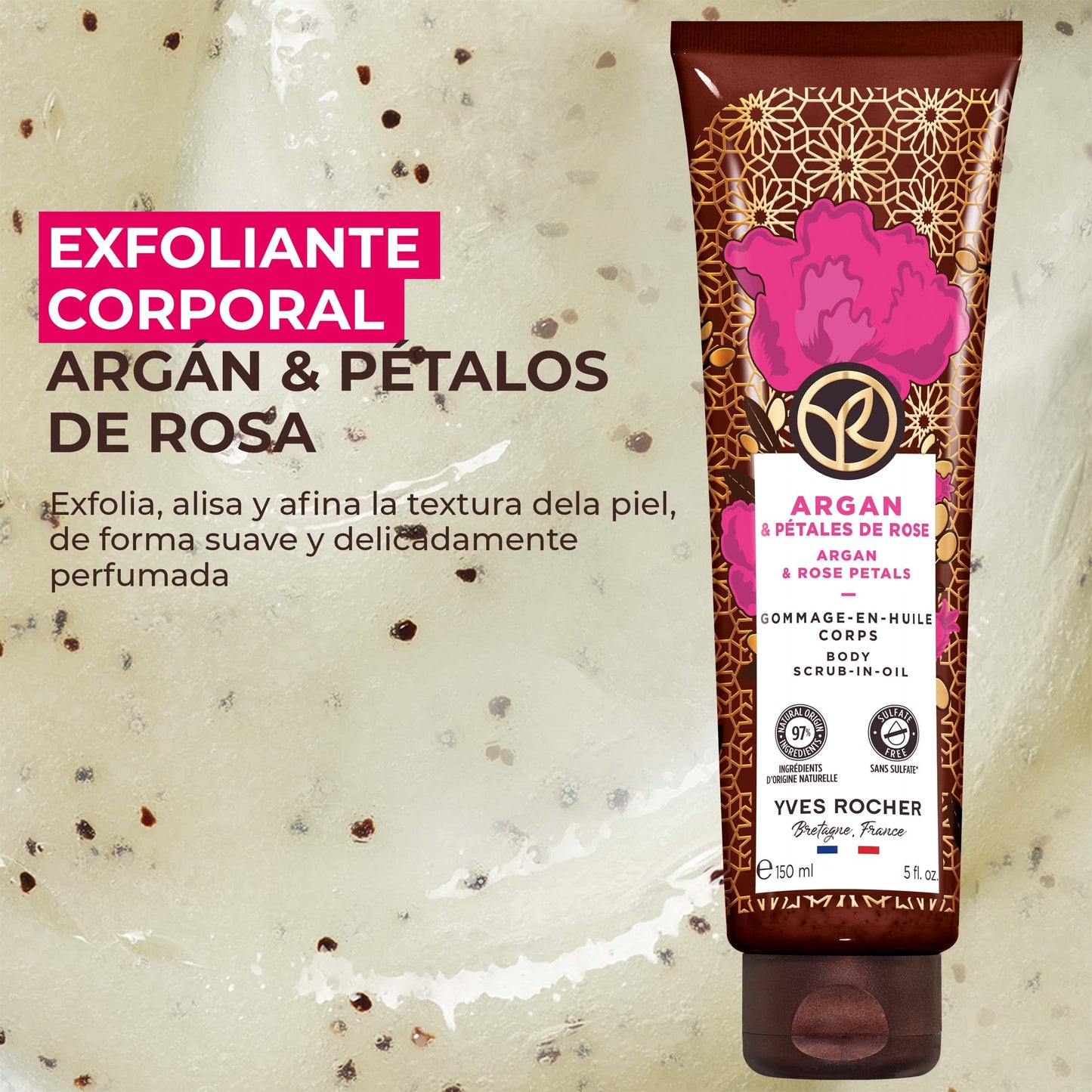 Yves Rocher Gommage Nourishing Body Scrub Oil - 150 ml. / 5 fl.oz.