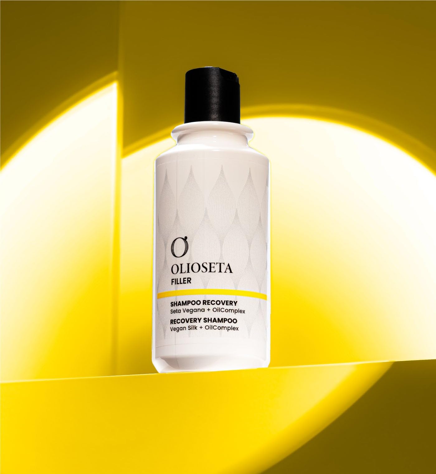 Olioseta Filler Recovery Shampoo with Vegan Silk and Keratin - Professional Repair for Damaged Hair - 1000ml