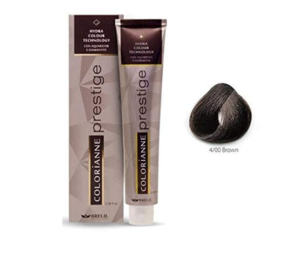 Brelil Colorianne Prestige Technologically Advanced Cream Dyeing Treatment Hydra Color Technology, Brown, 100 ml./3.38 fl.oz. (4/00)