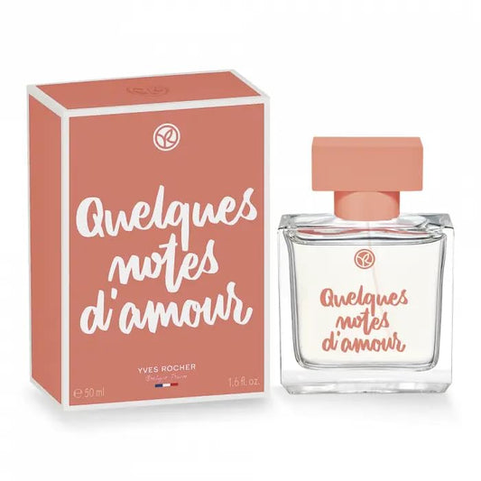 Yves Rocher Quelques Notes d’Amour Eau de Parfum for Women Gift Set 50 ml./1.7 fl.oz. and 15 ml./0.5 fl.oz.
