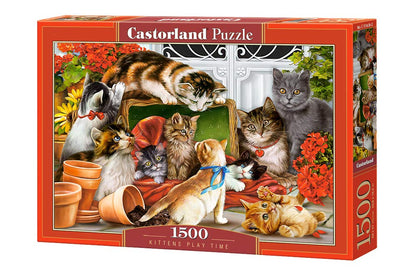 Castorland Puzzle 1500 Pieces, Kittens Play Time - С-151639