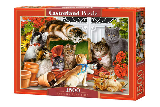 Castorland Puzzle 1500 Pieces, Kittens Play Time - С-151639
