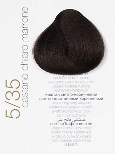 Brelil Colorianne Prestige Technologically Advanced Cream Dyeing Treatment Hydra Color Technology, Light Chestnut Brown, 100 ml./3.38 fl.oz. (5/35)