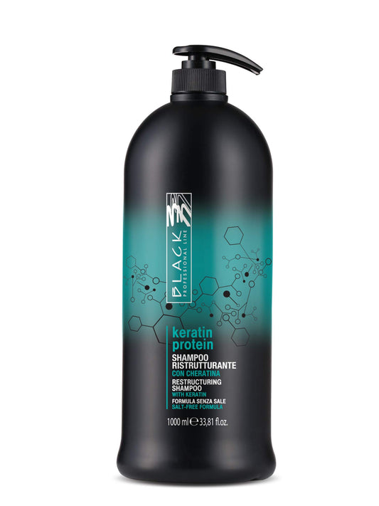 Black Professional Line Keratin Protein Shampoo, 1000 ml./33.81 fl.oz.