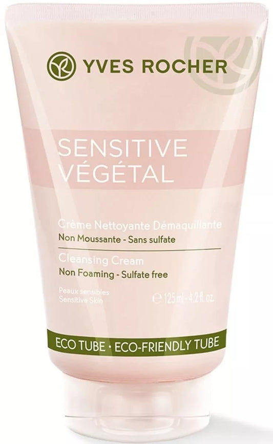 Yves Rocher Sensitive Vegetal Cleansing Cream All Skin Types Women Day Care 125 ml./4.2 fl.oz