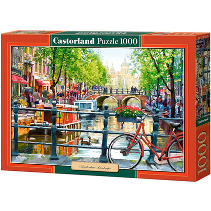 Puzzles for Adults – 1000 Piece Jigsaw Puzzle – Amsterdam Landscape – Europe Puzzle – Landscape Puzzle