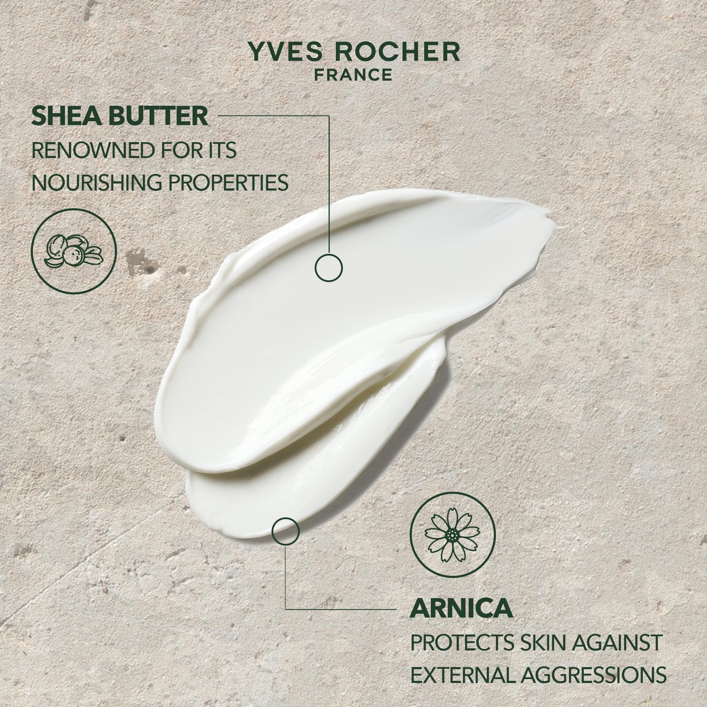 Yves Rocher Long-lasting Restorative Organic Arnica Hand Balm 75 ml./2.5 fl.oz.