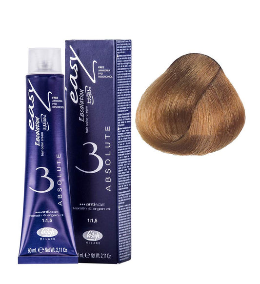 Lisap Easy Absolute 3 Hair Color Cream, 60 ml./2 fl.oz. (8/03 - Naturally Golden Light Blonde)