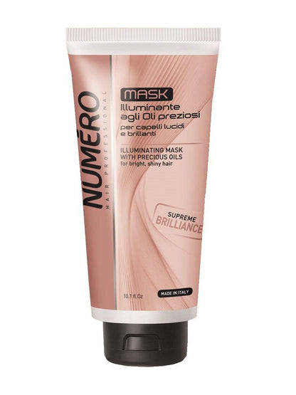 Brelil Numero Illuminating Mask with Precious Oils for bright, shiny Hair (10.1 fl.oz.)