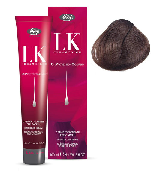 Lisap LK Oil Protection Complex Hair Color Cream, 100 ml./3.38 fl.oz. (7/0 - Medium Blonde)