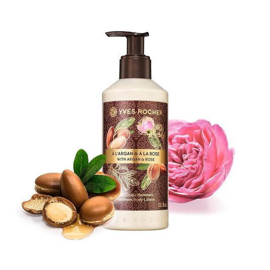Yves Rocher Hammam Argan and Rose Petals Body Milk Lotion - 390 ml. / 13.1 fl.oz.