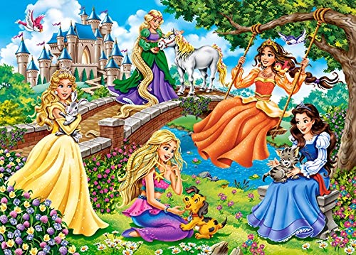 Castorland Puzzle 180 Pieces, Princesses in Garden - В-018383