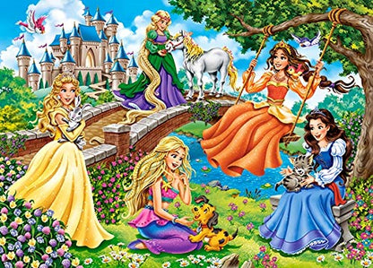 Castorland Puzzle 180 Pieces, Princesses in Garden - В-018383
