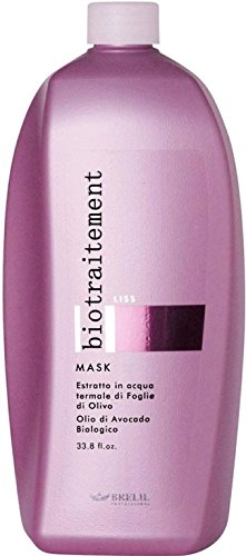 Brelil Bio Treatment Liss Straightening Mask for frizzy and unruly Hair (33.81 fl.oz.)