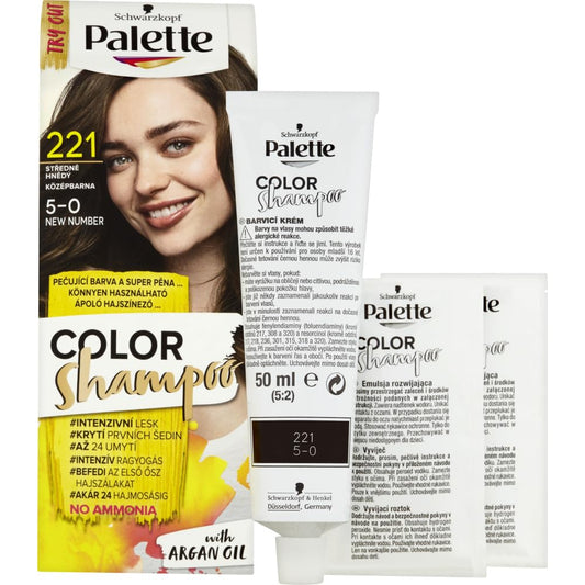 Palette Color Shampoo, 70 ml./2.3 fl.oz. (221 - Medium Brown)
