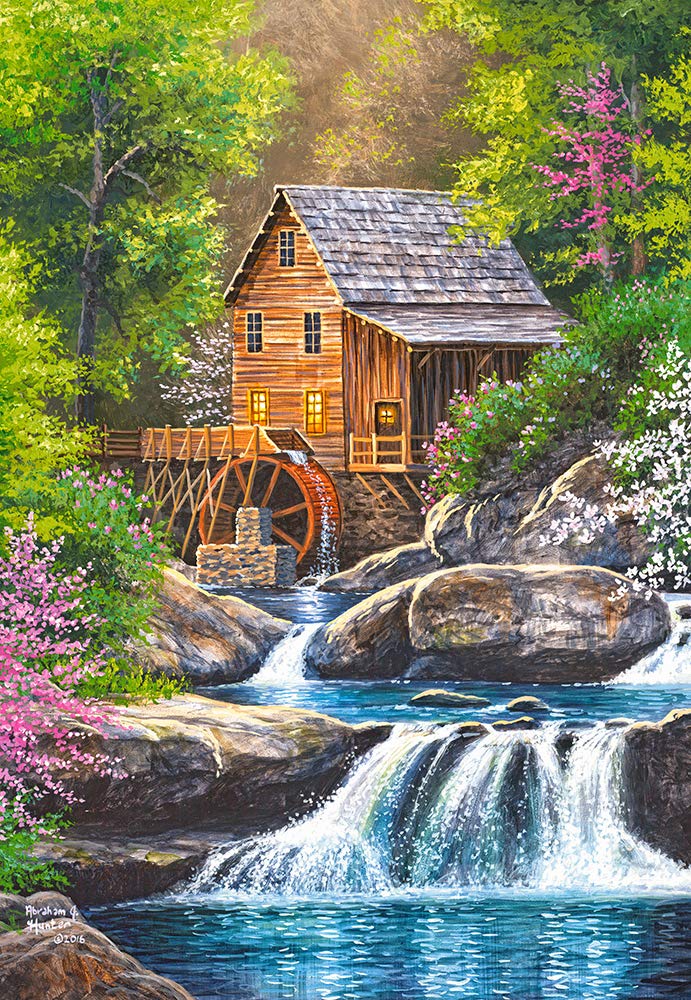 Castorland Puzzle 1000 Pieces, Spring Mill - С-104055