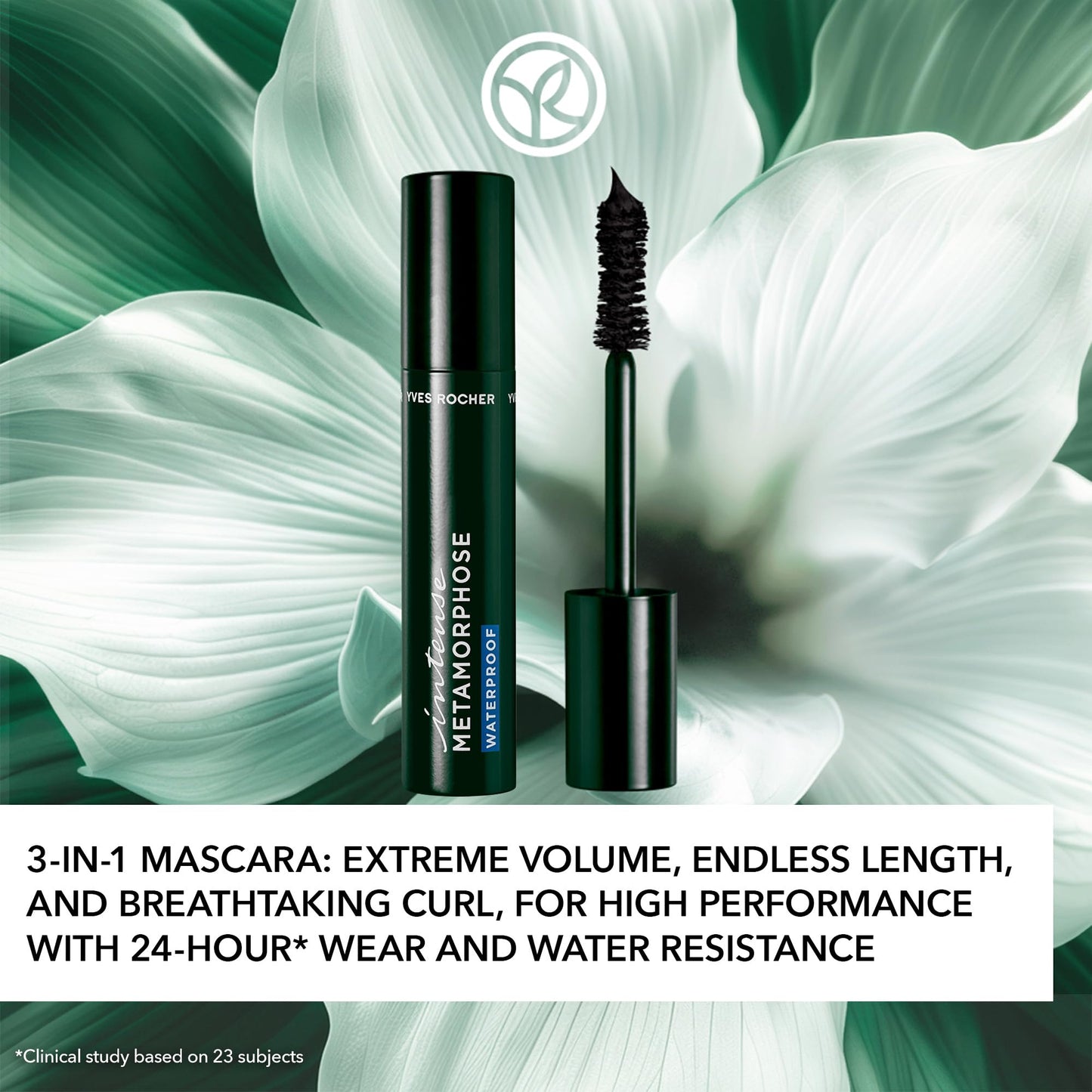 Yves Rocher Mascara Metamorphose 24H Long-Lasting Volumizing & Smudge-Proof Lash Metamorphosis – 7.8ml / 0.26flOz