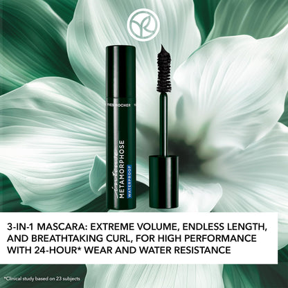 Yves Rocher Mascara Metamorphose 24H Long-Lasting Volumizing & Smudge-Proof Lash Metamorphosis – 7.8ml / 0.26flOz