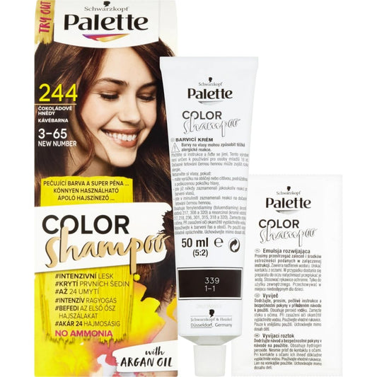 Palette Color Shampoo, 70 ml./2.3 fl.oz. (244 - Chocolate Brown)