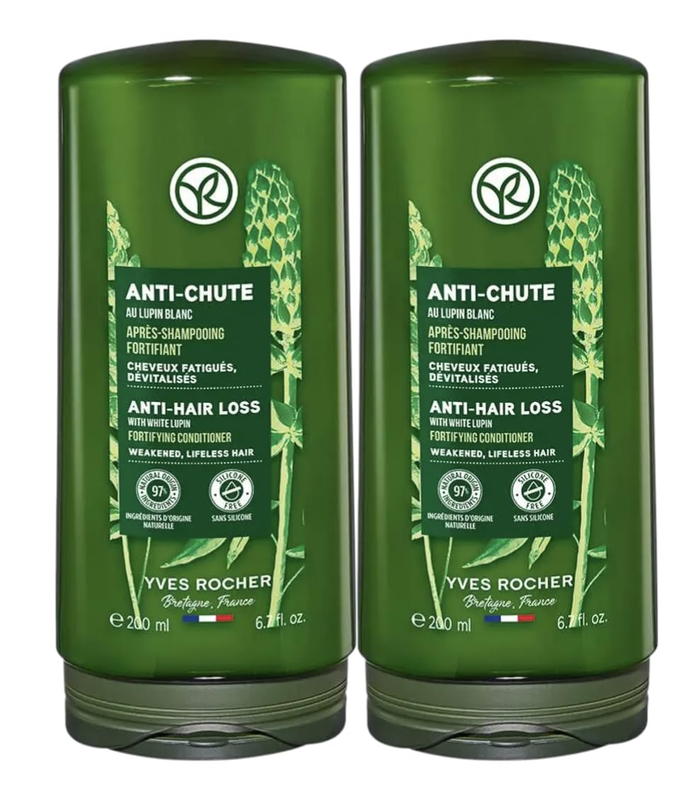 Yves Rocher Botanical Anti-Hair Loss Strengthening Conditioner Set of 2-200 ml./6.7 fl.oz. Best Gift Kit
