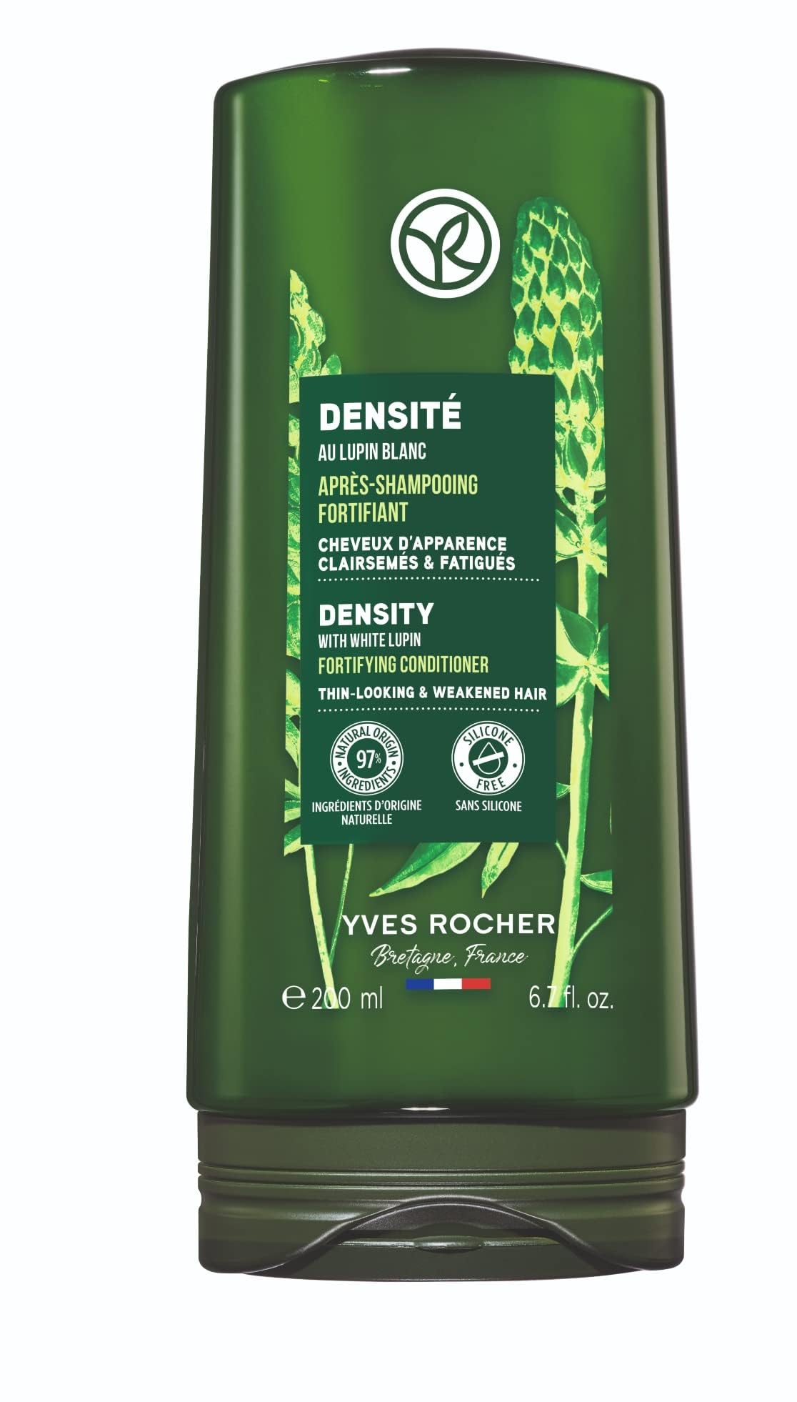 Yves Rocher Fortifying Conditioner – Density | Density Rescue to Detangle & Strengthen Hair | 10.1 fl oz