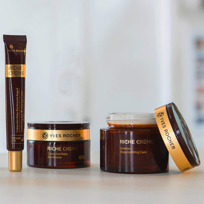 Yves Rocher Eye Cream Riche Crème Comforting Anti-wrinkle with precious oils, for Mature Skin + Dry skin, 14 ml tube