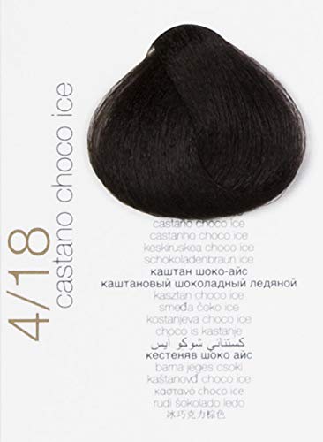 Brelil Colorianne Prestige Technologically Advanced Cream Dyeing Treatment Hydra Color Technology, Choco Ice Brown, 100 ml./3.38 fl.oz. (4/18)