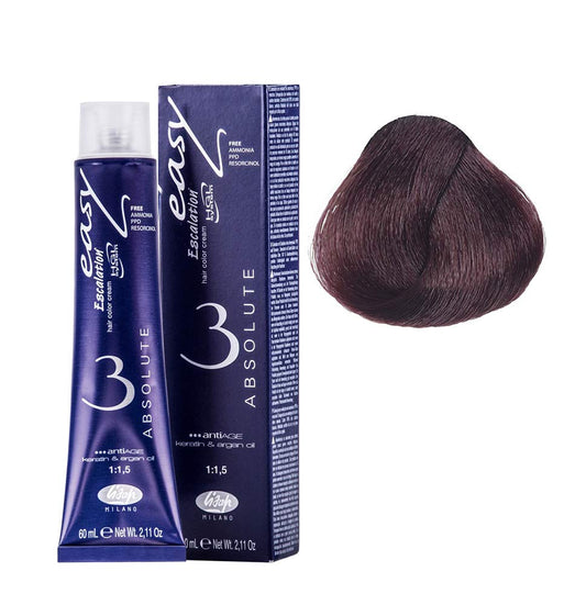 Lisap Easy Absolute 3 Hair Color Cream, 60 ml./2 fl.oz. (66/43 - Deep Dark Blonde Mahogant)