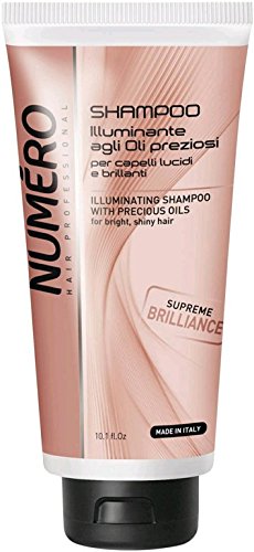 Brelil Numero Illuminating Shampoo with Precious Oils for bright, shiny Hair (10.1 fl.oz.)