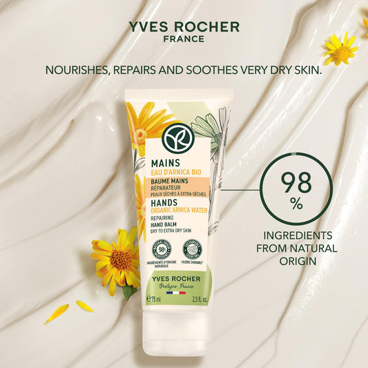 Yves Rocher Long-lasting Restorative Organic Arnica Hand Balm 75 ml./2.5 fl.oz.