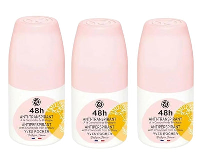 Yves Rocher 48H Antiperspirant – Long-Lasting Freshness, No White Marks, Gentle on Skin – 50ml / 1.7flOz