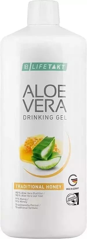 LR Lifetakt Aloe Vera Drinking Gel Honey Flavour Health Care Women Men Drink Every Day Natural Treatment - 1000 ml./33.3 fl.oz