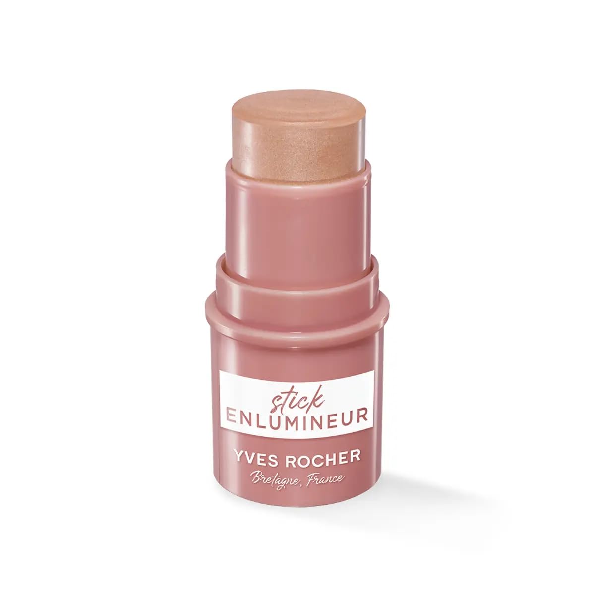 Yves Rocher Stick Highlighter with Coconut Oil Luminous Glow Creamy Texture Easy Blend Natural Radiance Long-Lasting Makeup 4.8g / 0.17oz