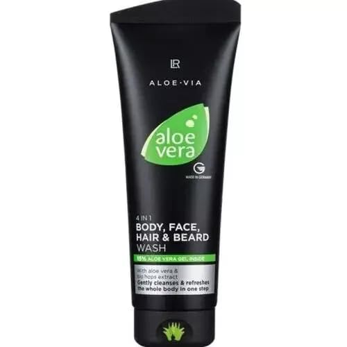 LR Health&Beauty Aloe Via Aloe Vera Men's Body 4in1 Cleansing Shampoo 250 ml./8.4 fl.oz.