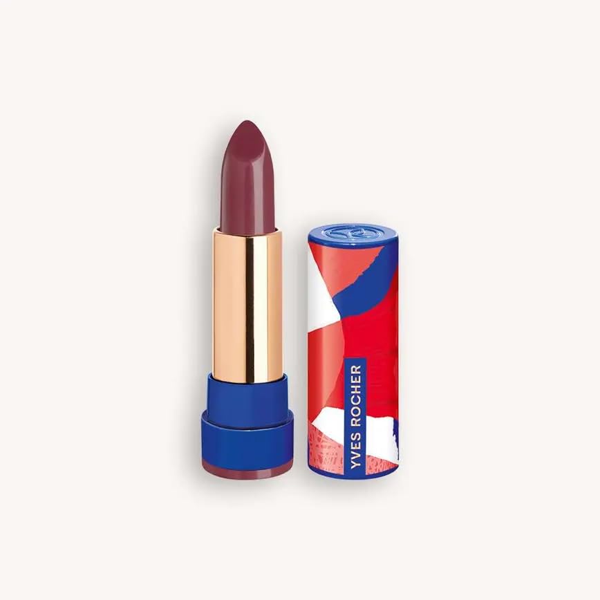 Yves Rocher Lipstick Atlas Rich Color & All-Day Care Nourishing Hydrating Formula Long-Lasting Creamy Texture – 3.7g / 0.13oz