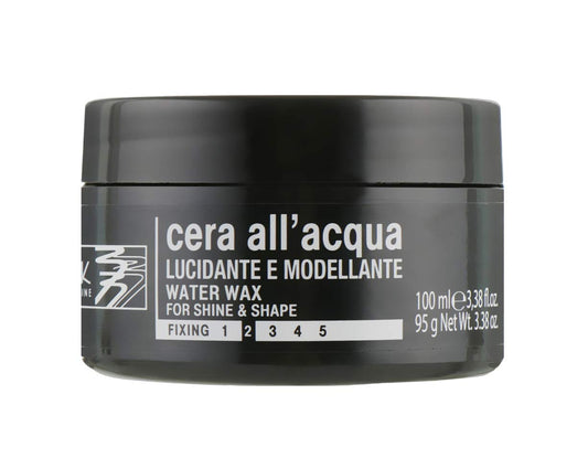 Black Professional Line Cera Per Capelli Water Wax for Shine and Shape, 100 ml./3.38 fl.oz.