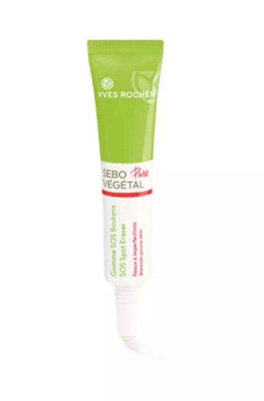 Yves Rocher Sebo Pure Vegetal Acne SOS Eraser Oily Skin Relief 10 ml/0.3 fl. oz.