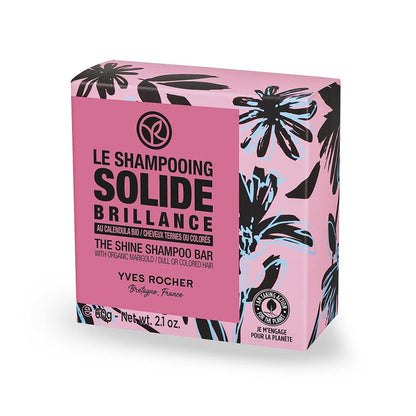 Yves Rocher Shine Shampoo Bar for Dull or Colored Hair, 60 g./2.1 oz.