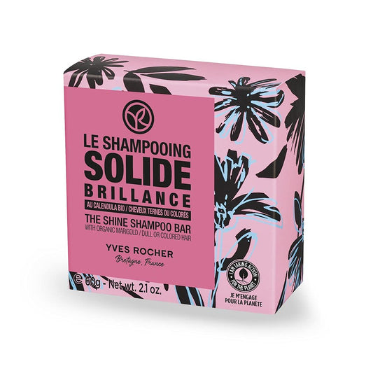 Yves Rocher Shine Shampoo Bar for Dull or Colored Hair, 60 g./2.1 oz.