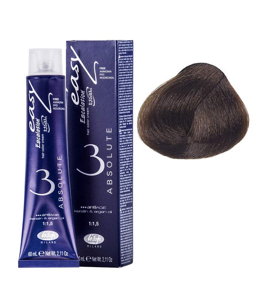 Lisap Easy Absolute 3 Hair Color Cream, 60 ml./2 fl.oz. (7/03 - Naturally Golden Blonde)