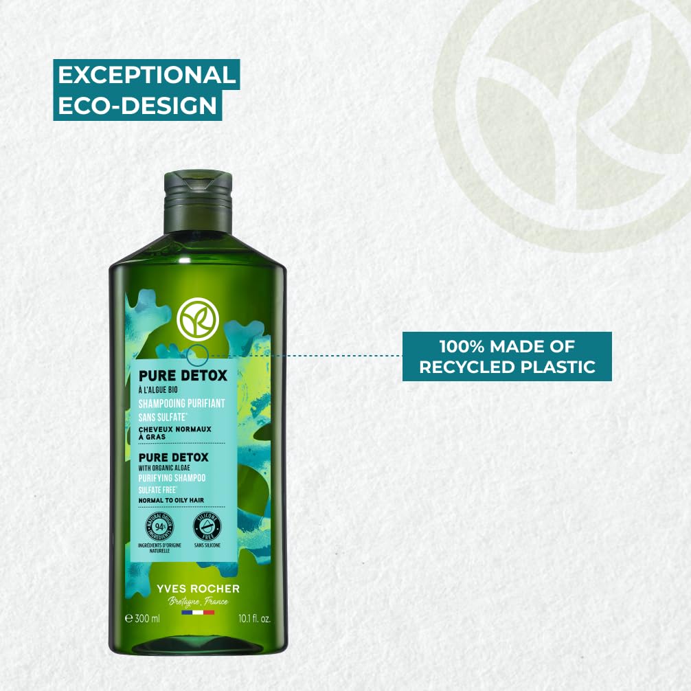 Yves Rocher Botanical Hair Care Anti Pollution - Detox Micellar Shampoo, 300 ml./10.1 fl.oz.