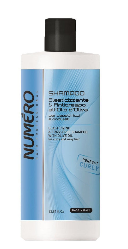 Brelil Numero Elasticizing & Frizz-Free Shampoo with Olive Oil for curly and wavy Hair (33.81 fl.oz)
